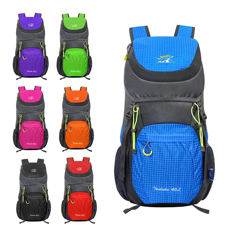 40L Military Hiking Backpack Travel Camping Foldable Outdoor Men Women Sport Trekking Large Waterproof Rucksack 7colors |
