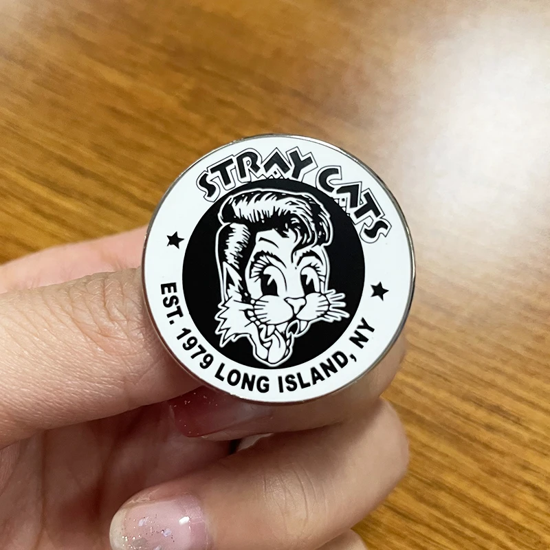 Эмалированная булавка с изображением бродячих котов на длинном острове значок