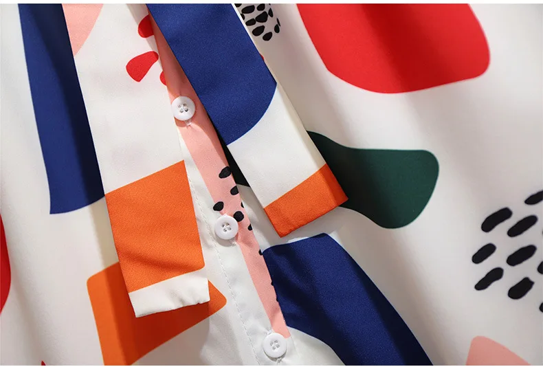 

2020 summer plus size shirt dress for women large loose casual short sleeve colorful lapel chiffon dresses belt 4XL 5XL 6XL 7XL