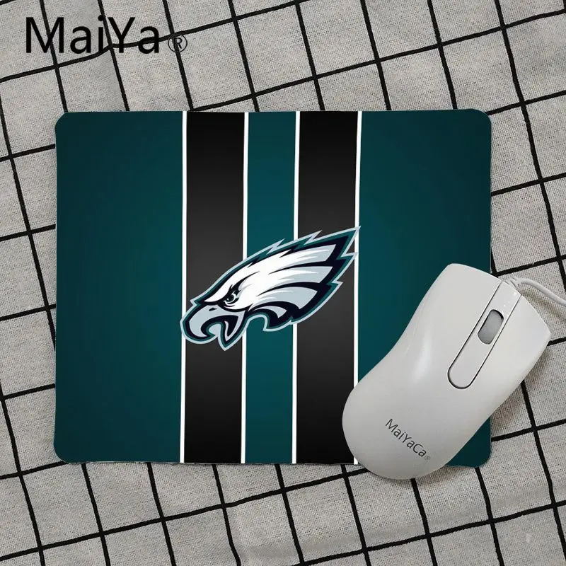 No Lock Edge18x22cm Maiya высокое качество Philadelphia Eagles уникальная настольная панель коврик для игровой мыши Гладкий блокнот для письма настольные компьютеры мат игровой коврик для мыши - Цвет: No Lock Edge18x22cm