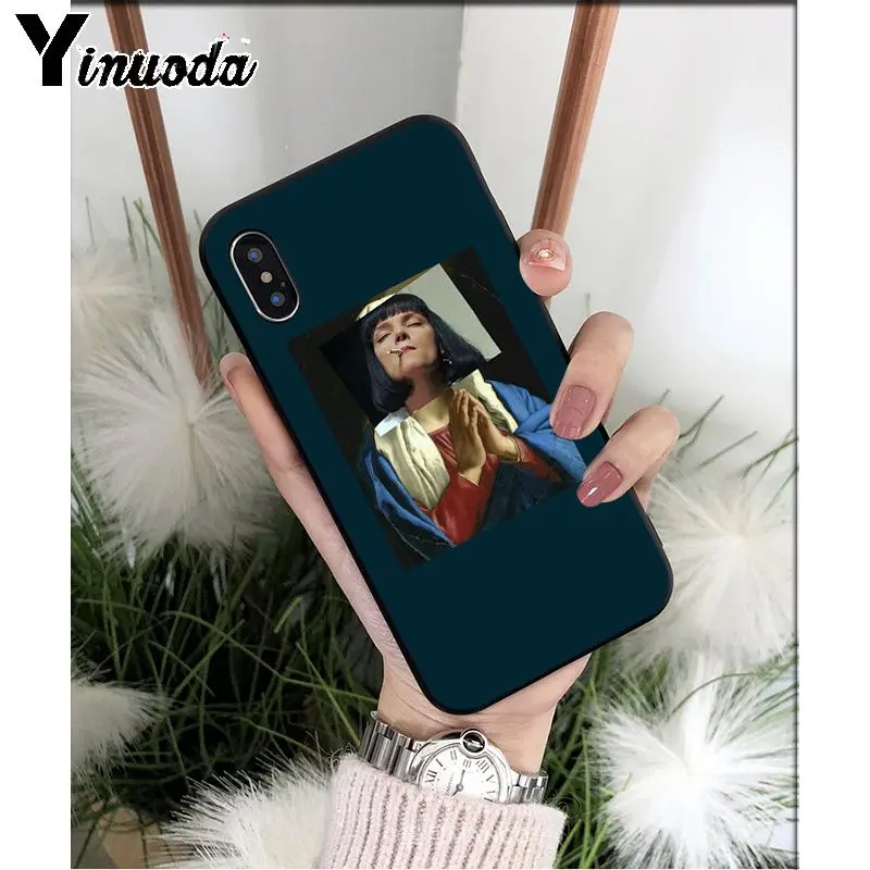 Yinuoda пульпа фантастика ТПУ Мягкий силиконовый чехол для iPhone X XS MAX 6 6S 7 7plus 8 8Plus 5 5S XR