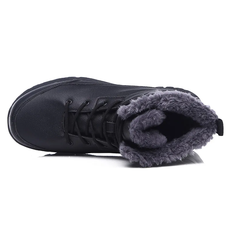 Мужские зимние ботинки MARSON теплые до середины икры Мужская прогулочная обувь с