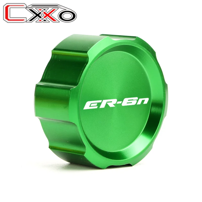 Rear green Для KAWASAKI ER6N 2009 2010 2011 2012 2013 переднее колесо мотоцикла обода и передний задний резервуар тормозной жидкости защитный чехол с крышкой - Цвет: Rear green