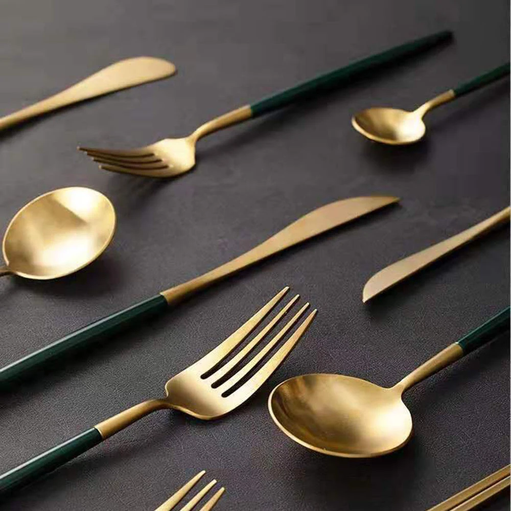 Горячая couverts de table столовые приборы из нержавеющей стали золотые столовые приборы вилка ложка нож giftbox набор servies