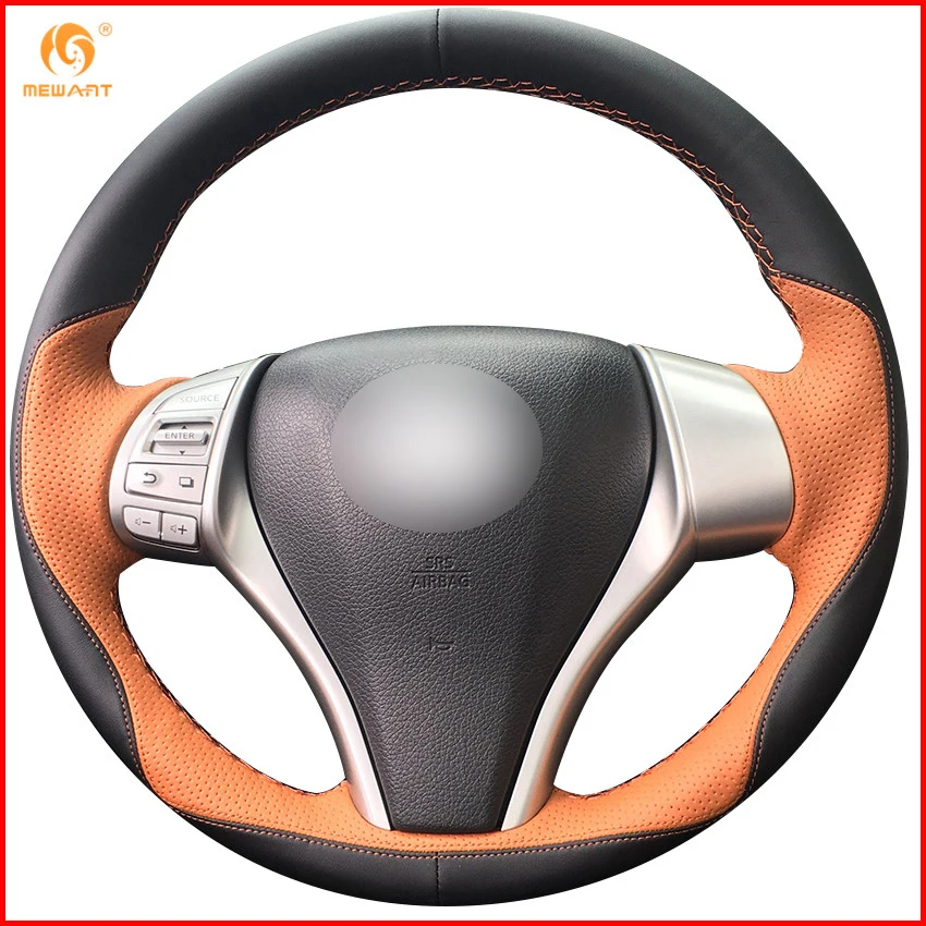 Женская черная кожа кожзаменитель для Nissan Teana Altima 2013 2016 X Trail QASHQAI Rogue Sentra Tiida Parts|car