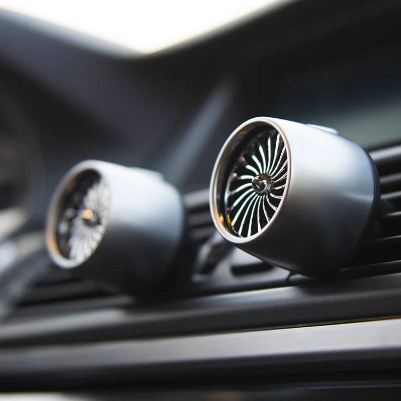 Grey Blue Led 1 шт., воздушный освежитель воздуха для автомобиля высшего качества, автомобильный освежитель воздуха с зажимом для вентиляции, заправка духов со светодиодными лампами, автомобильный ароматизатор - Название цвета: Grey Blue Led