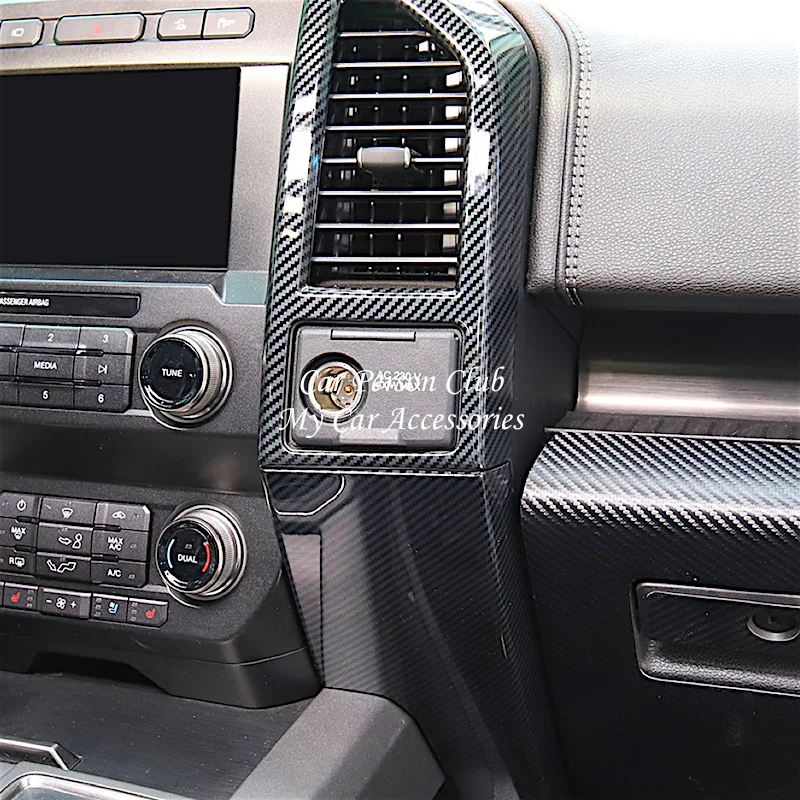 Панель навигационной системы из АБС-углеволокна Центральная решетка