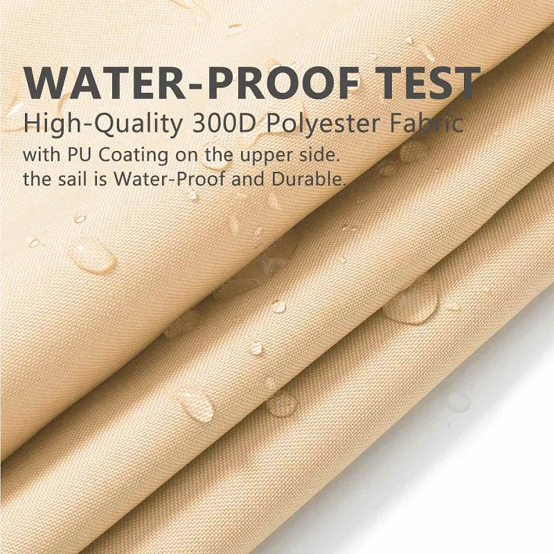 300D Оксфордский правый треугольный козырек солнцезащитный для бассейна