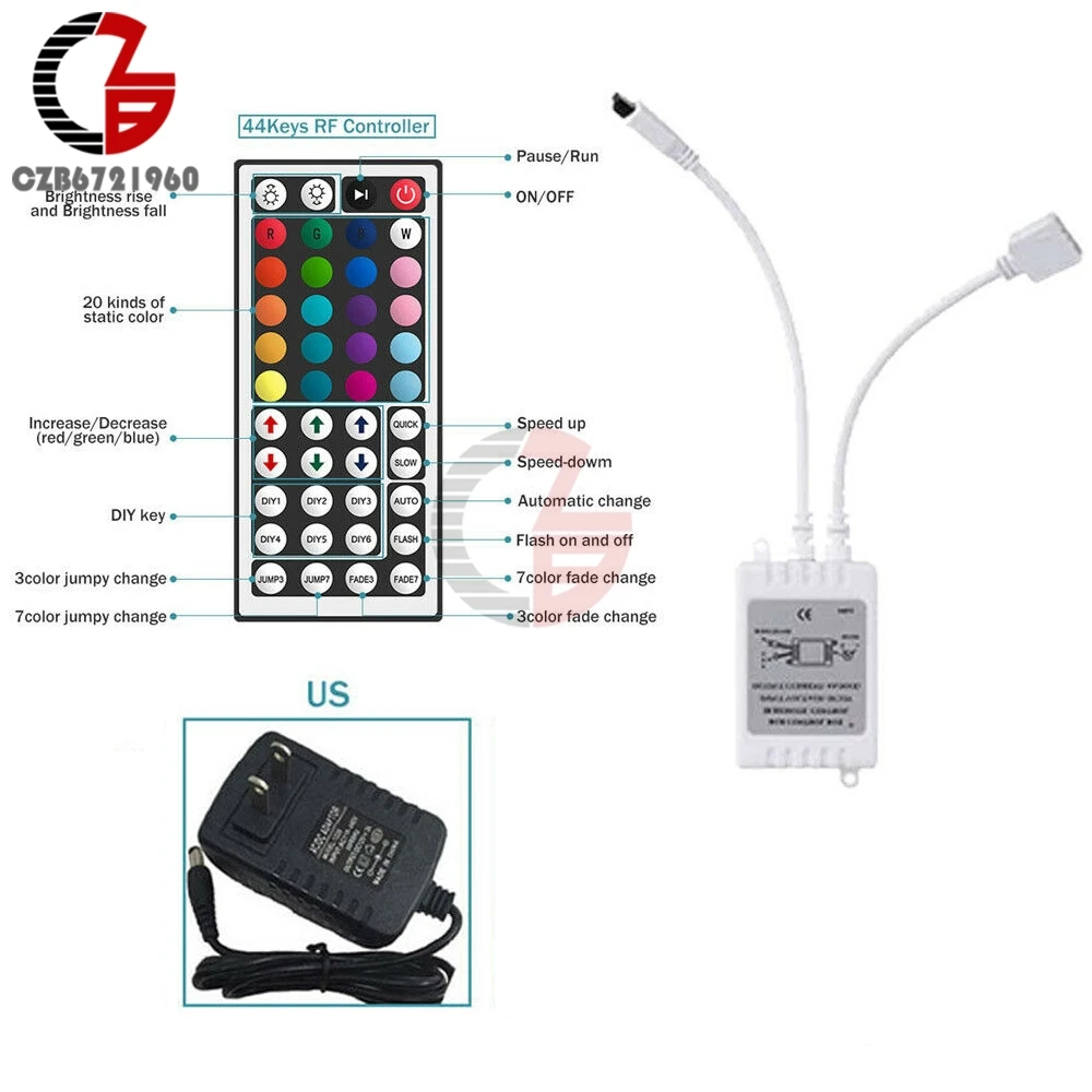 Светодиодная лента RGB 3528 с Bluetooth гибкая Водонепроницаемая светодиодная 60 5 м 10 15