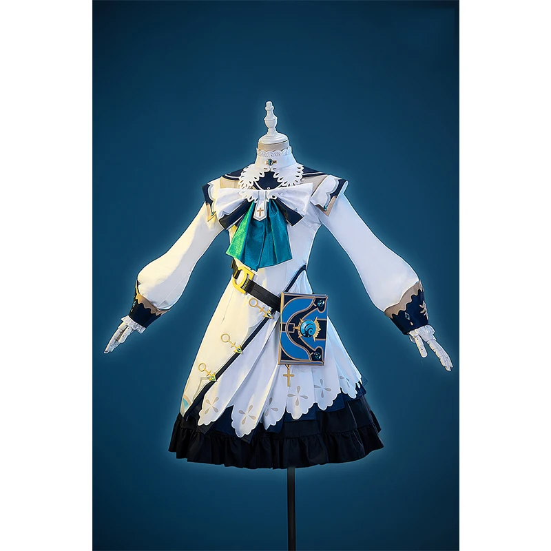 

Anime Genshin Impact Barbara Cosplay Costume Uniform Suit Women Dress Costumes Game Role Play Halloween Carnival Full Clothes