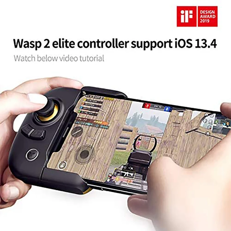 

Flydigi Wasp 2 Bluetooth Gamepad Android Pubg Mobile Half Handed Phone Pad Tablet Controller for COD Mobile IOS / Android Phone