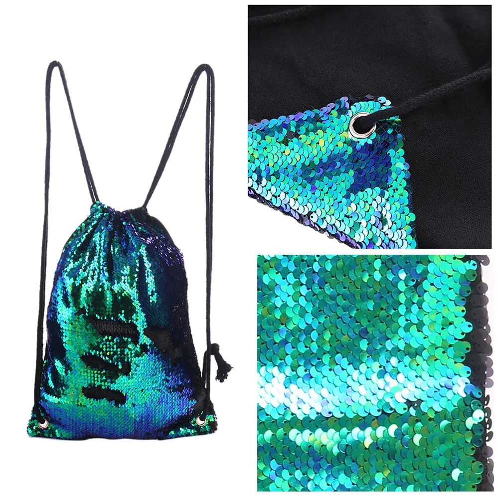 

Fashion Sequins Travel Backpacks Women School Bags Ladies Casual Drawstring Sports Knapsack Preppy Style Rucksack Bolsas Mochila