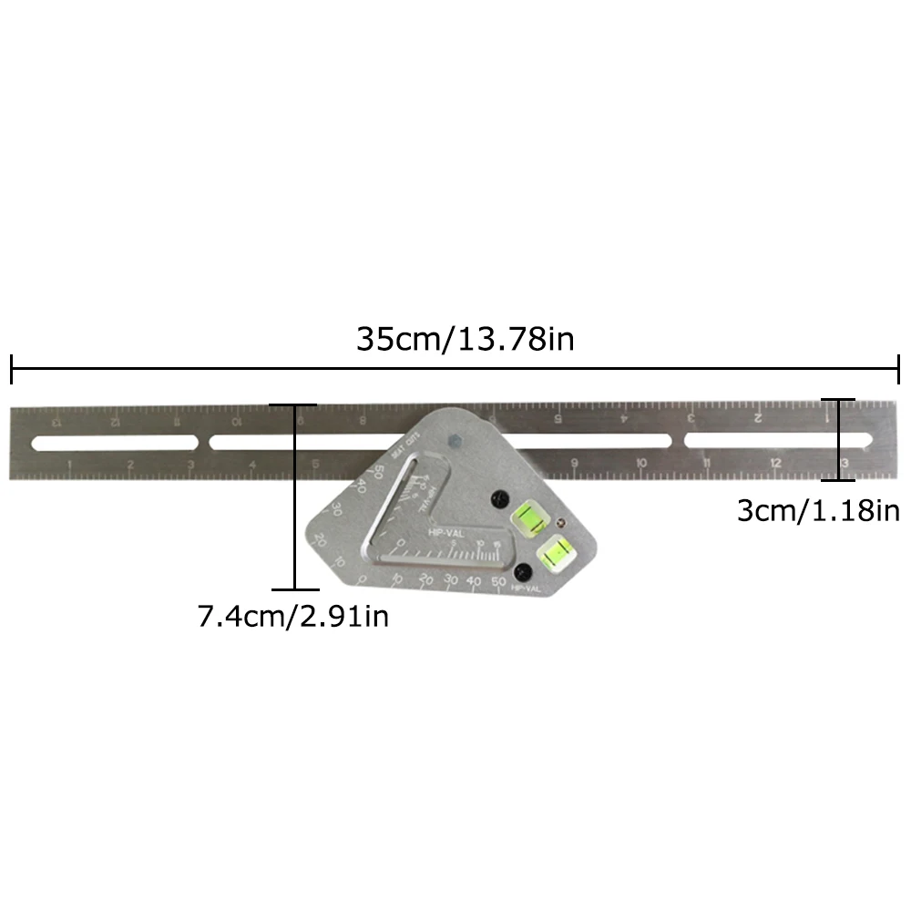Многофункциональная революционная деревообрабатывающая квадратная линейка из