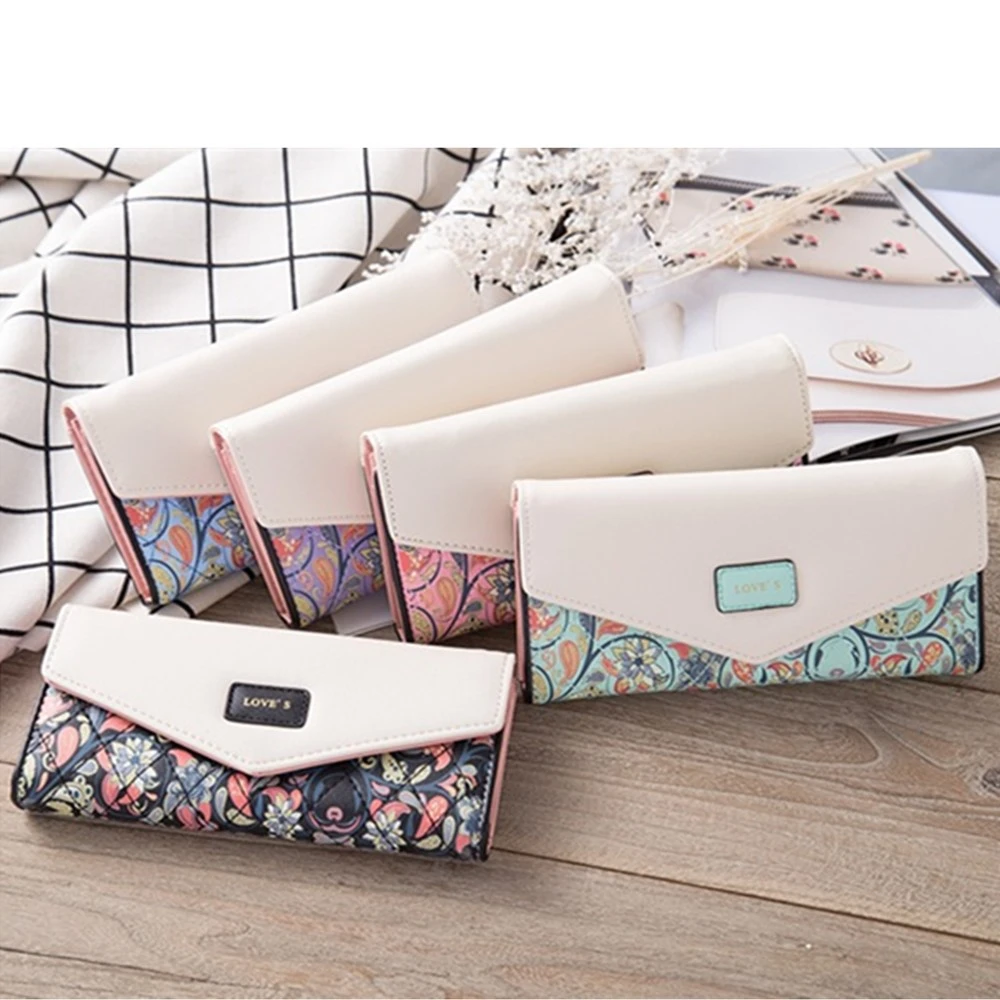 Длинный дизайнерский женский кошелек из искусственной кожи роскошный клатч