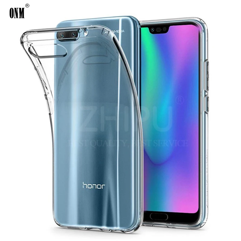 Чехол для Huawei Honor 10 Lite Силиконовый прочный прозрачный чехол бампер из ТПУ мягкий