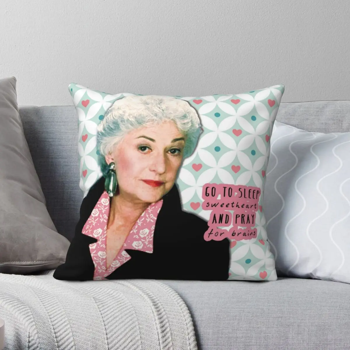

Dorothy Zbornak 2 Pillowcase Polyester Linen Velvet Printed Zip Decor Pillow Case Sofa Cushion Cover