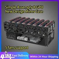 new 8 gpu open miner mining rig frame case motherboard board bracket eth bitcoin miner kit farm racks crypto rack only