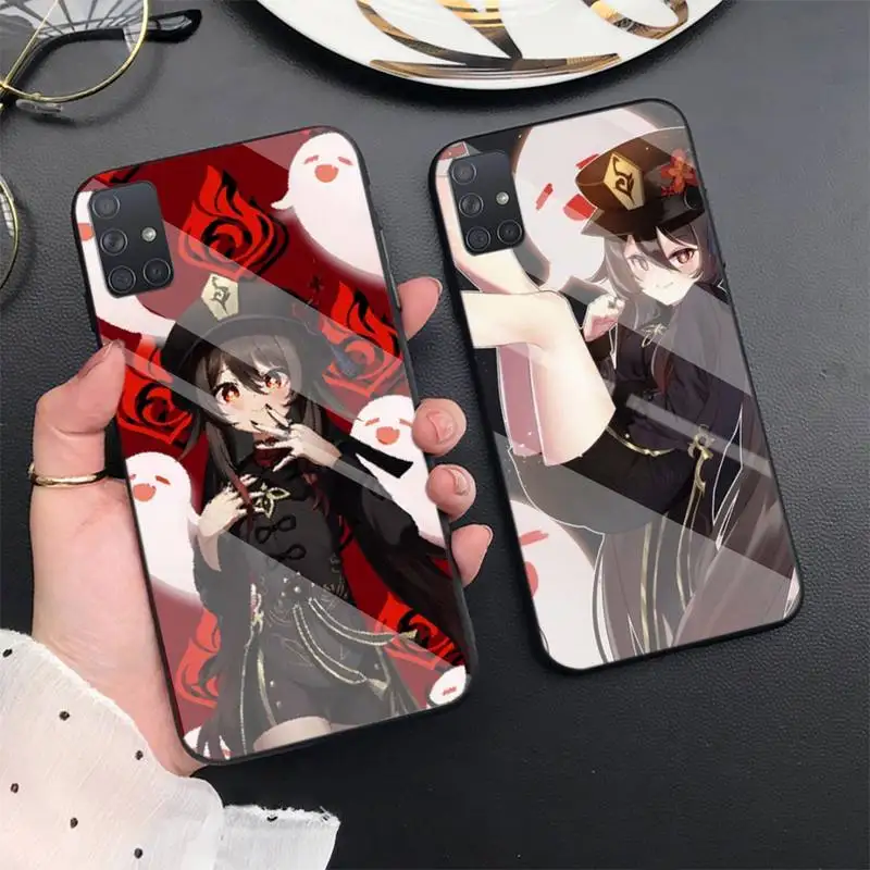

Hu Tao Genshin Impact Phone Case For Samsung S6 7edge 8 9 10e 20plus S20 Ultra Note8 9 10pro A72018 Tempered Glass