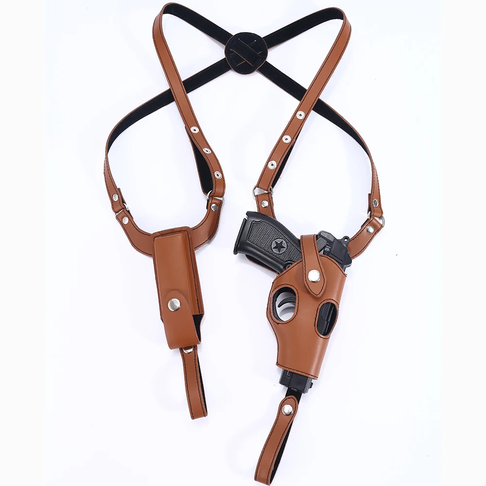 Тактическая кобура для скрытого пистолета Военная кожаная подмышек правой руки