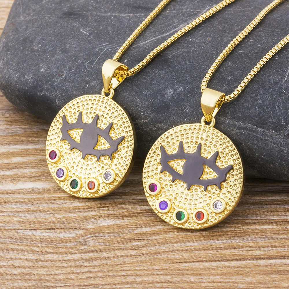 

AIBEF Fashion Dainty Necklace Gold Color Chain Rainbow Rhinestone Chain CZ Necklace For Women Pendant Jewelry Birthday Gift