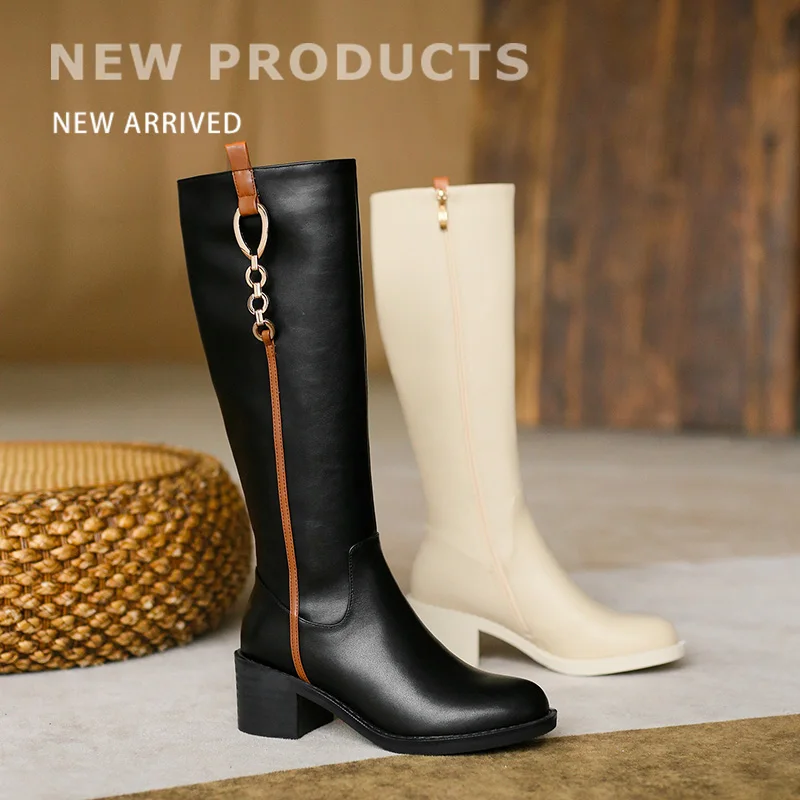 

[Jochebed hu】женские мотоциклетные туфли, женские длинные ботинки, сексуальные повседневные туфли на молнии, на плоской подошве, с круглым носко...