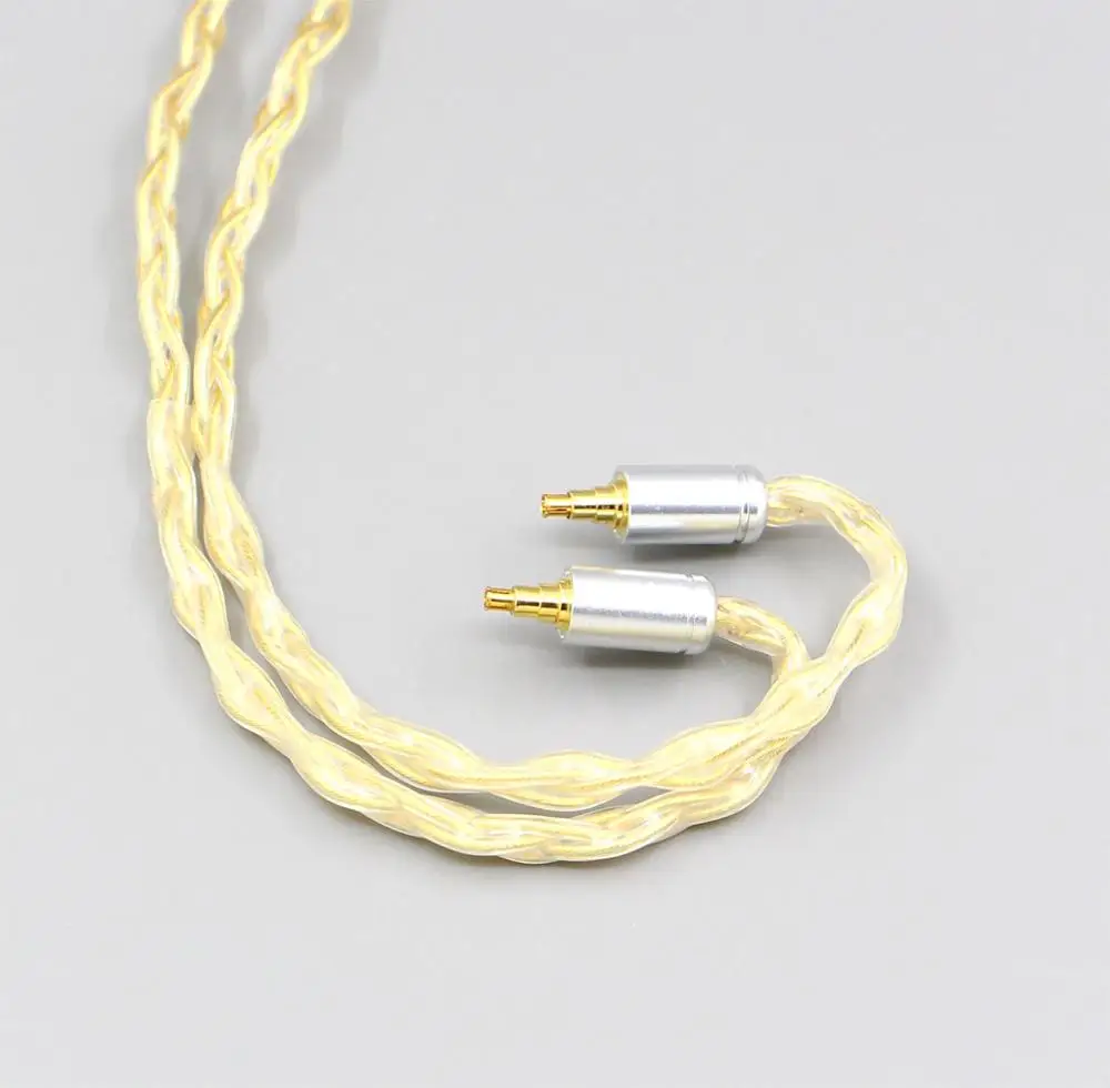 LN006498 3.5mm 2.5mm 4.4mm XLR 8 Cores 99.99% Pure Silver + Gold Plated Earphone Cable ForSennheiser IE40 Pro | Электроника