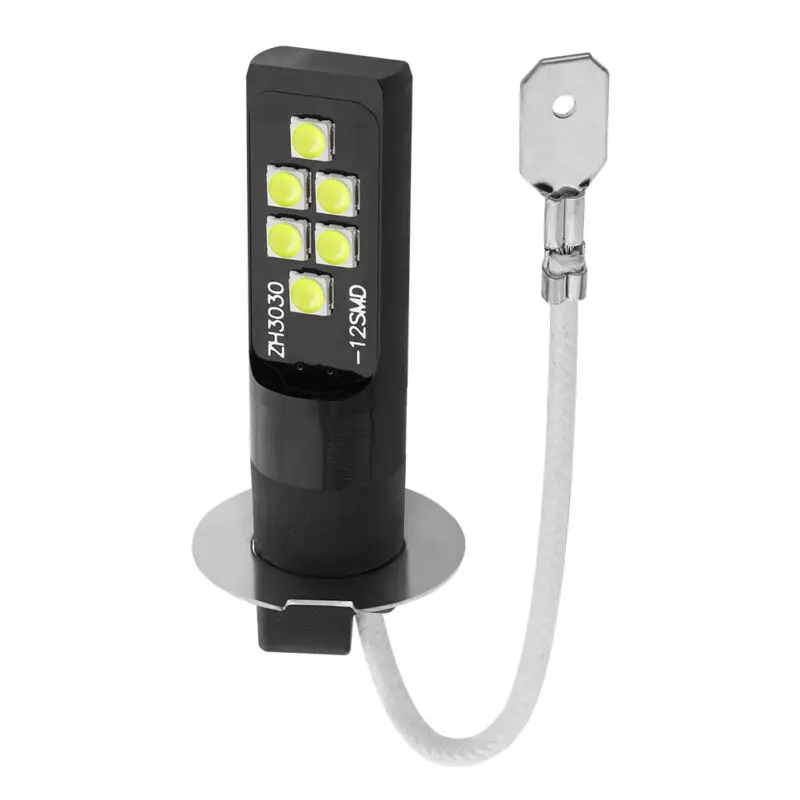 

Светодиодные противотуманные фары H3, 2 шт., 3030 SMD 6000K, белые Противотуманные фары для автомобиля, дневные ходовые огни, лампы для передсветиль...