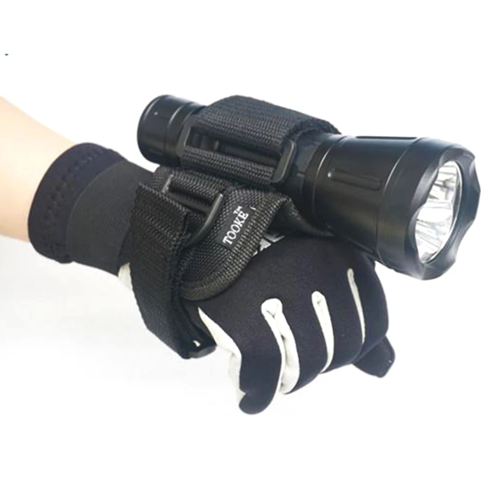 

Hand Free Holder Glove for Scuba Diving Dive Underwater Torch LED Flashlight