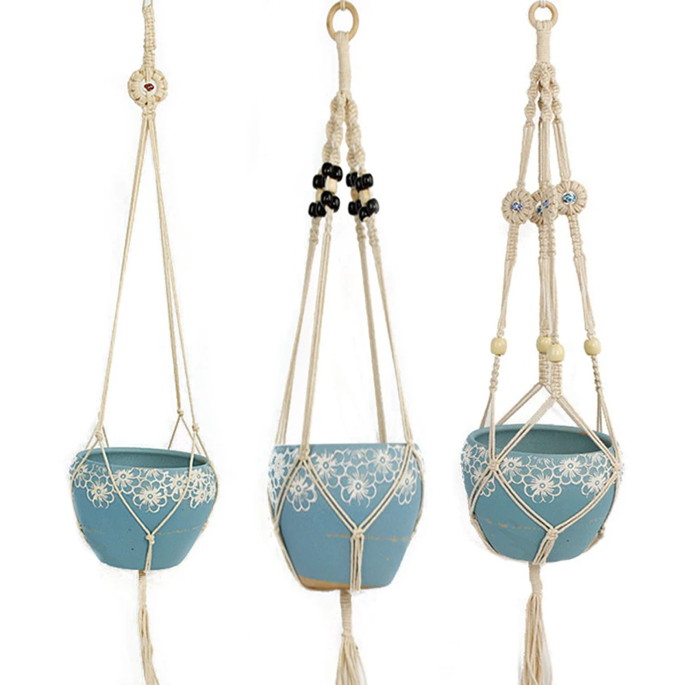 Вешалка для растений держатель садового цветочного горшка веревка подвешивания