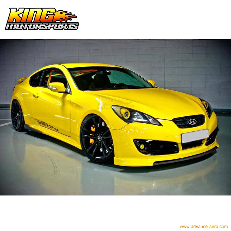 Подходит для 10 12 Hyundai Genesis 2Dr Coupe передний бампер спойлер Уретановый Глобальный