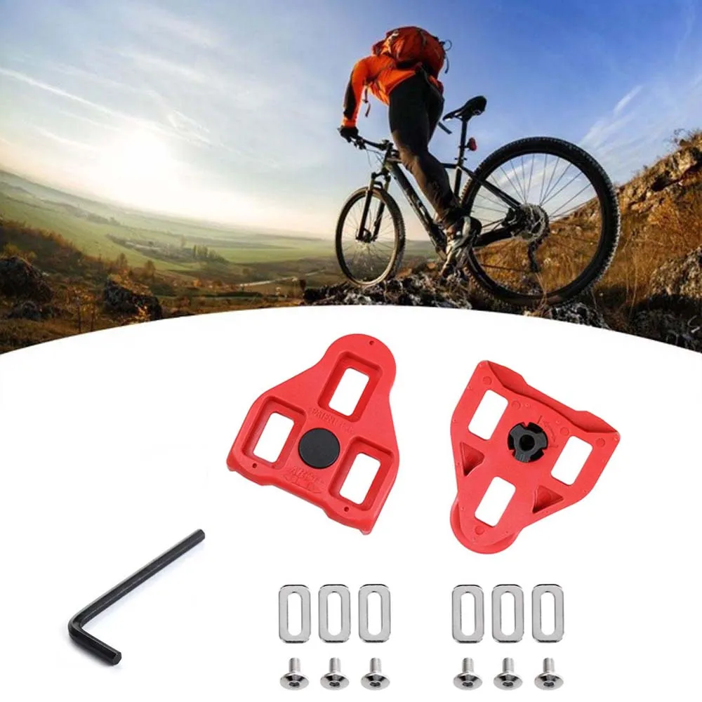 

Bicycle Pedals Lock Bike Cleats Compatible with Look Delta Pedals (9 Degree Float) Fits Peloton