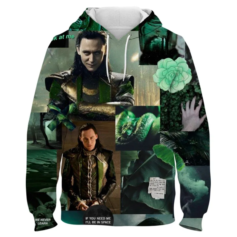Лидер продаж 2022 года толстовки Loki в стиле ретро для мужчин и женщин осенне-зимняя