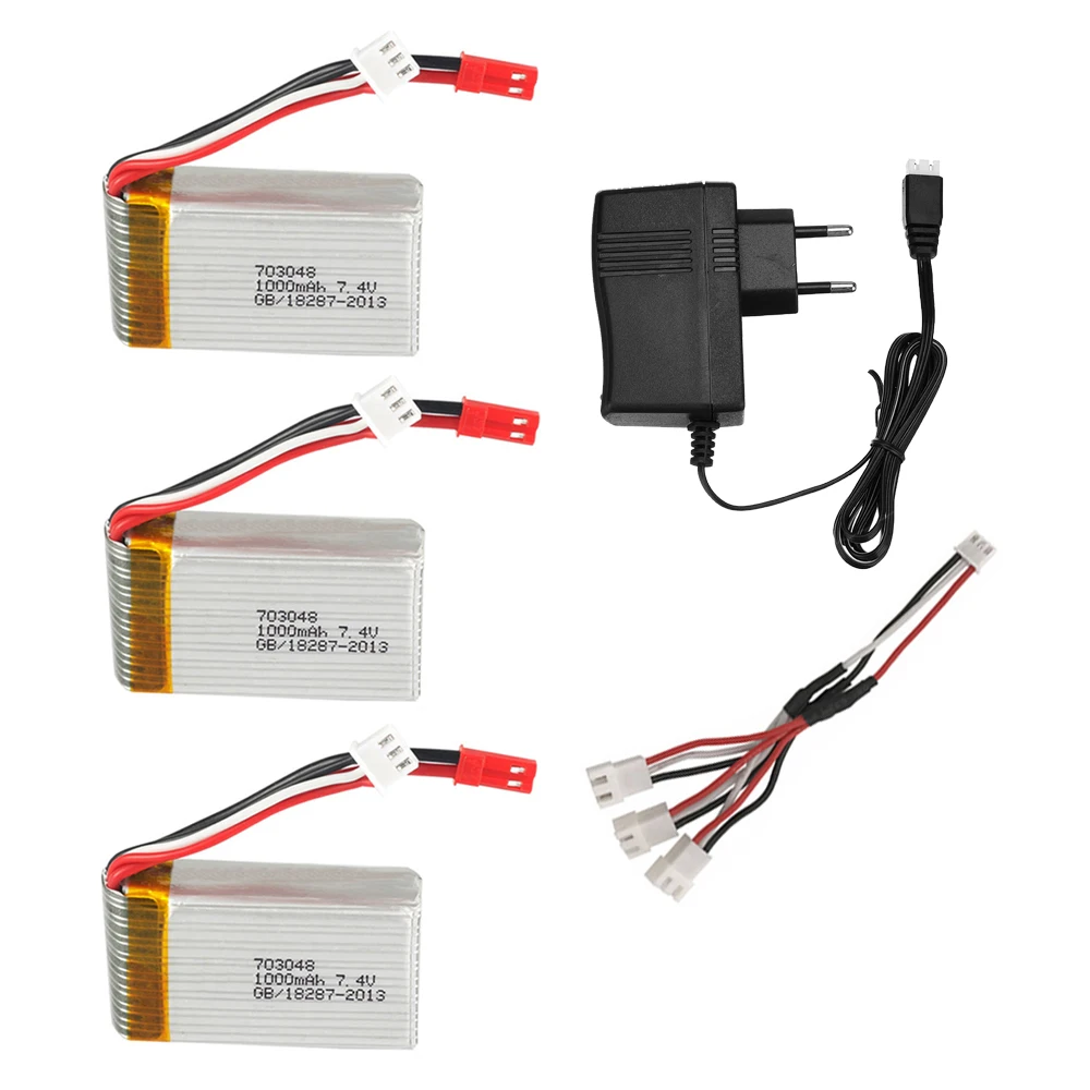 Аккумулятор 7,4 В для MJXRC X600 U829A U829X X600 F46 X601H JXD391 FT007, запчасти для радиоуправляемых игрушек, вертолетов, 2S, 7,4 В, 1000 мАч, батарея для игрушек