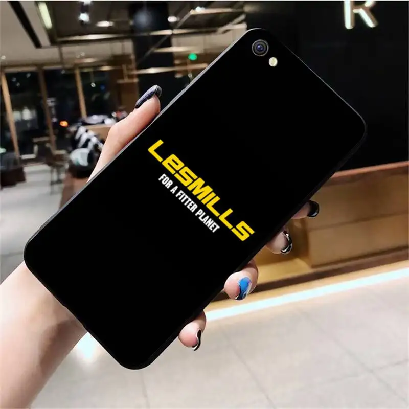 Les Mills оздоровительный черный мягкий чехол для телефона из ТПУ Vivo Y91c Y17 Y51 Y67 Y55 Y93 Y81S