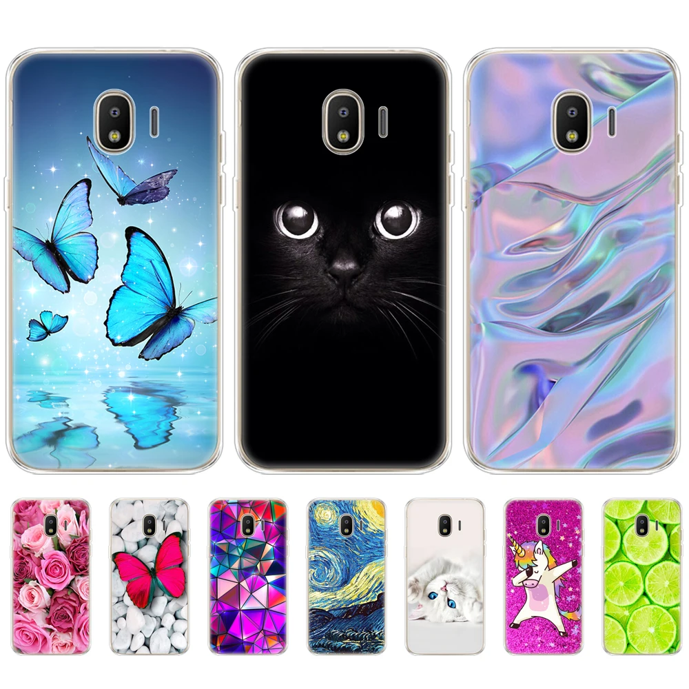 Для Samsung J4 Plus 2018 чехол мягкий TPU для Prime sm j415 силиконовый Galaxy EU J400F J400 | Мобильные