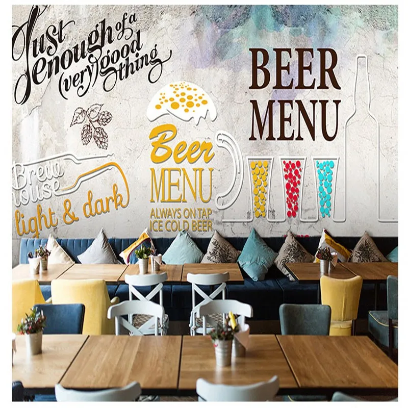 Прямая доставка фото обои пиво жареная курица бургер современный промышленный