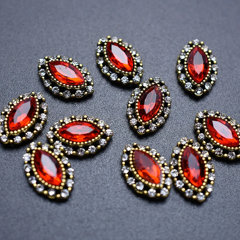 Стразы для ногтей с кристаллами под древнее золото 10 шт./лот | Красота и здоровье