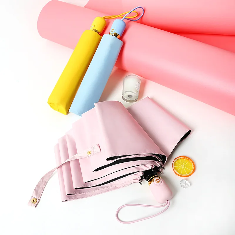 Зонты дождь Для женщин Автоматическая Три Складной Ветрозащитный зонтик от