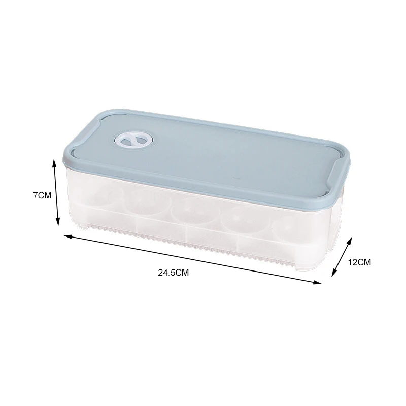 

10 Grid Plastic Containers Drawer Organizer Boxes Plastic Box Storage Egg Refrigerator Organizer Drawer Transparent Adjustable