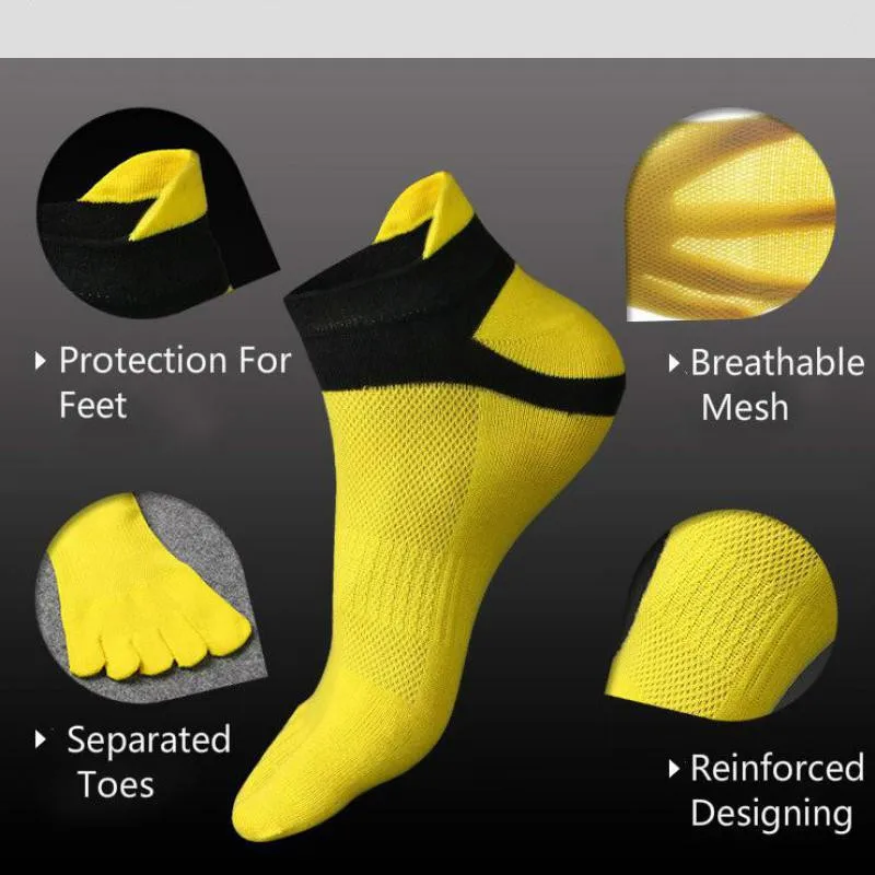 3 пары/партия мужские спортивные носки|toe toe|sports deodorizerlot mens |