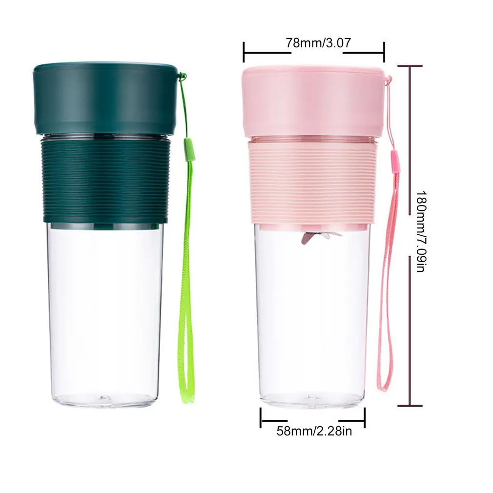 

Portable Mixer USB Electric Fruit Juicer Handheld Smoothie Maker Blender Stirring Rechargeable Mini Food Processor Juice Cup
