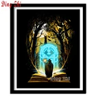 5D алмазная живопись сделай сам, мультяшный фильм, Волшебная книга, картины, вышивка крестиком, полная квадратная круглая Алмазная мозаика стразы, домашнее искусство