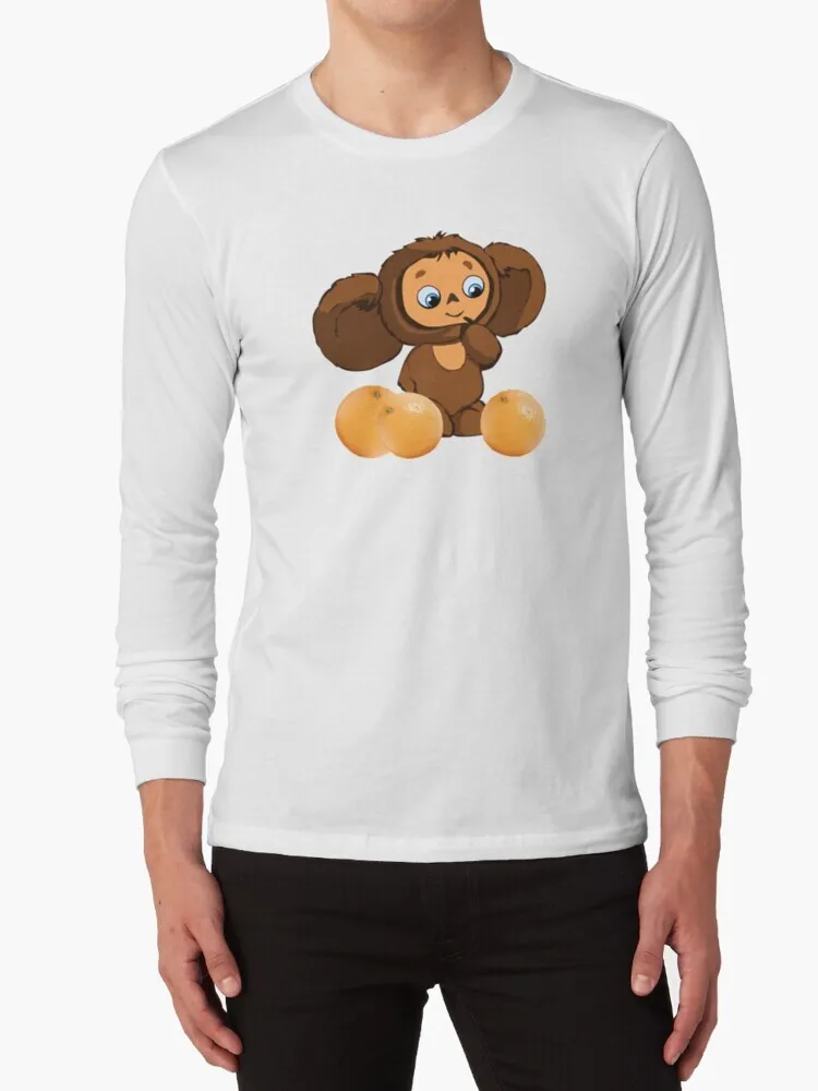 Футболка Cheburashka 100% хлопок верхняя часть советский мультяшный писатель Eduard Uspensky