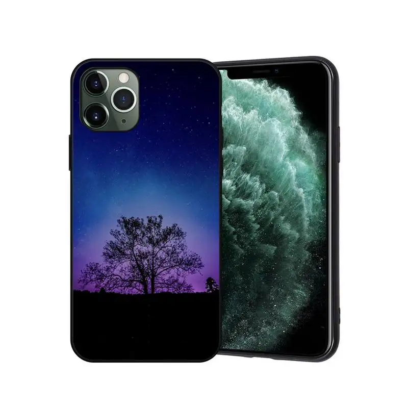 Beautiful purple scenery Phone Case for iphone 12 11 PRO MAX X XS XR 6S 7 8 PLUS SE 2020 cases cover designer brand