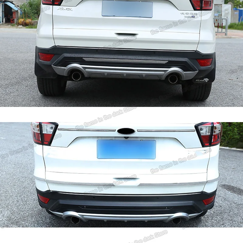 Lsrtw2017 заднего бампера планки с защитой от царапин для Ford Kuga Escape 2013 2014 2015 2016 2017