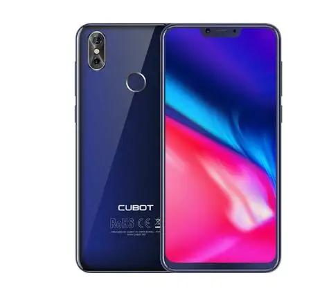 Cubot P20 Android 8,0 19:9 экран 4 Гб 64 Гб 6,18 ''MT6750T восьмиядерный смартфон 4000 мАч 2246*1080 20MP+ 2.0MP 4G телефон - Цвет: Синий