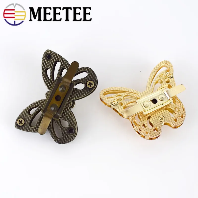 Meetee 5/10 шт. Женская сумка с замком металлическая закручивающаяся защелка защелкой