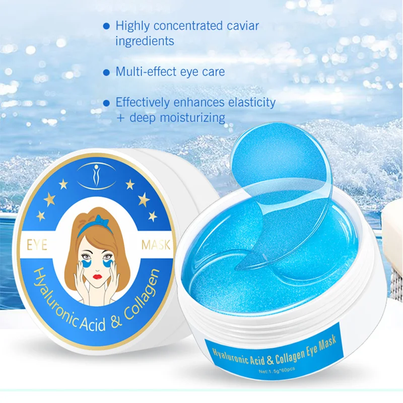 

New Hyaluronic Acid Eye Mask Collagen Gel Eye Mask Hydrating Firming Skin Anti-puffiness Dark Circles Eye Patch