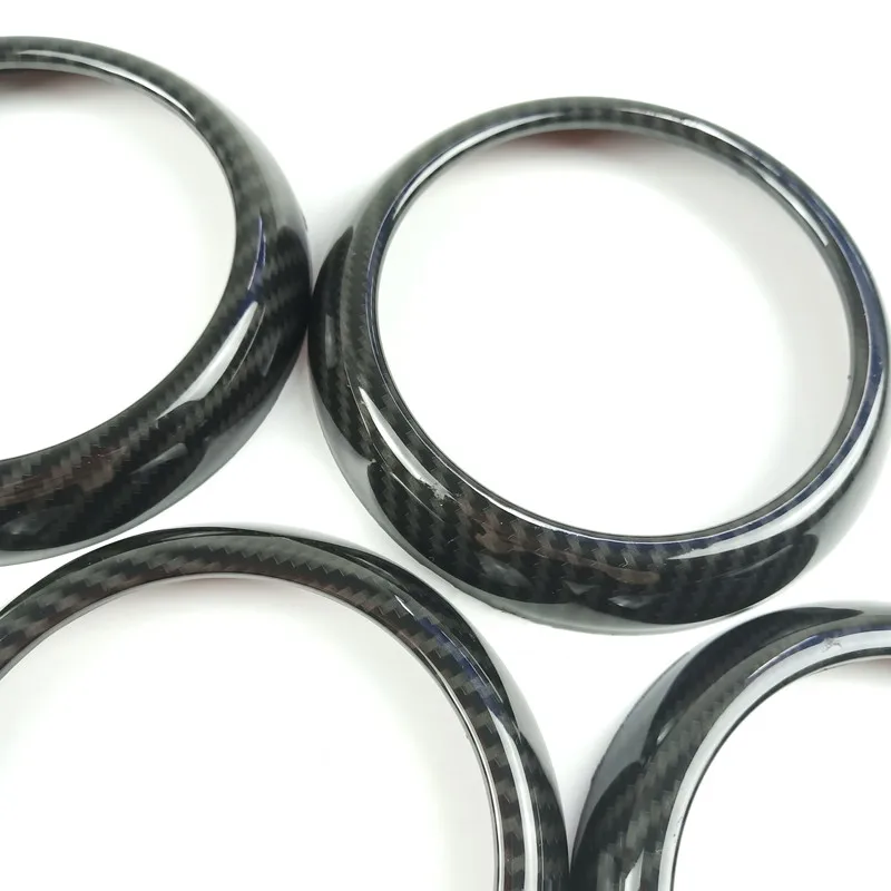 ABS углеродное волокно стиль кондиционера выпускное кольцо отделка 5 шт. для Mercedes