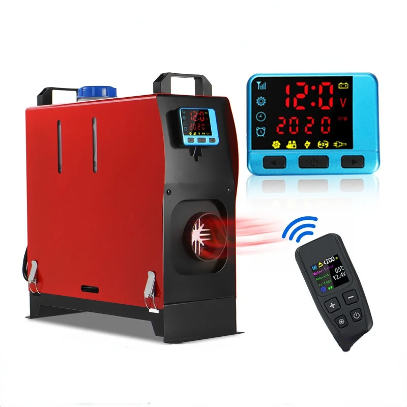 

All in one air 12v diesels car parking heater 1kw-8kw adjustable for trucks motor-homes boats buses + lcd key switch + remote